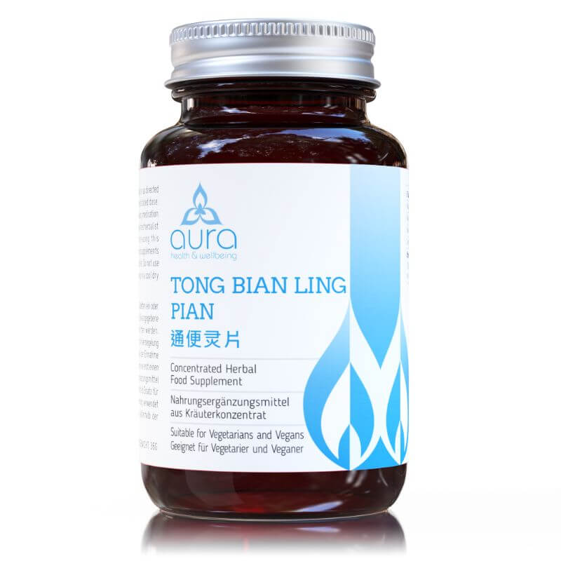 Tong Bian Ling Pian 通便灵 (Peach Kernel & Rhubarb Root) | Aura Nutrition