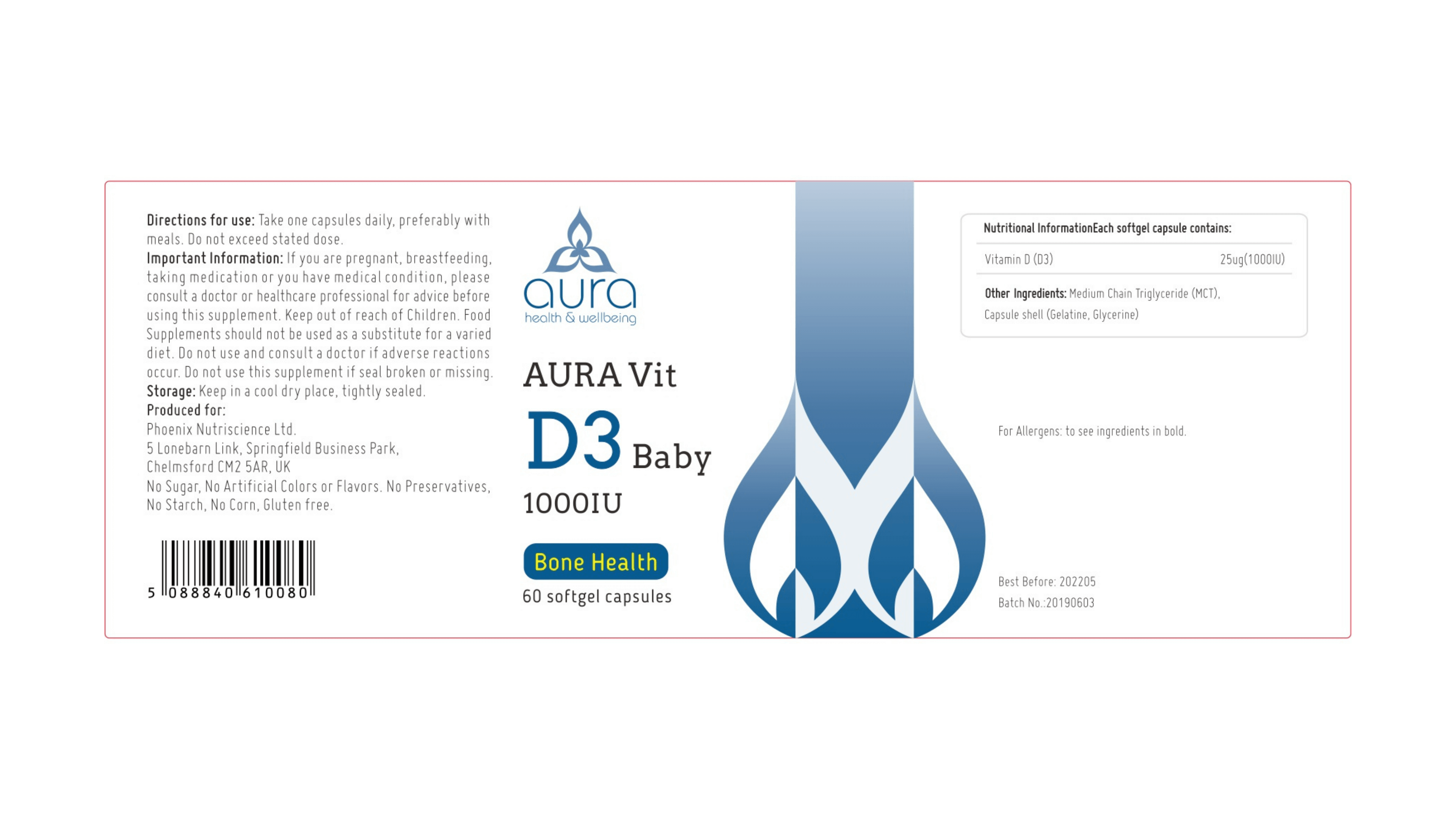 AURA Vit D3 Baby | Vitamin D3 for Babies