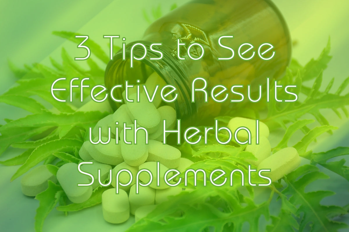 3 tips to see effective results with herbal supplements