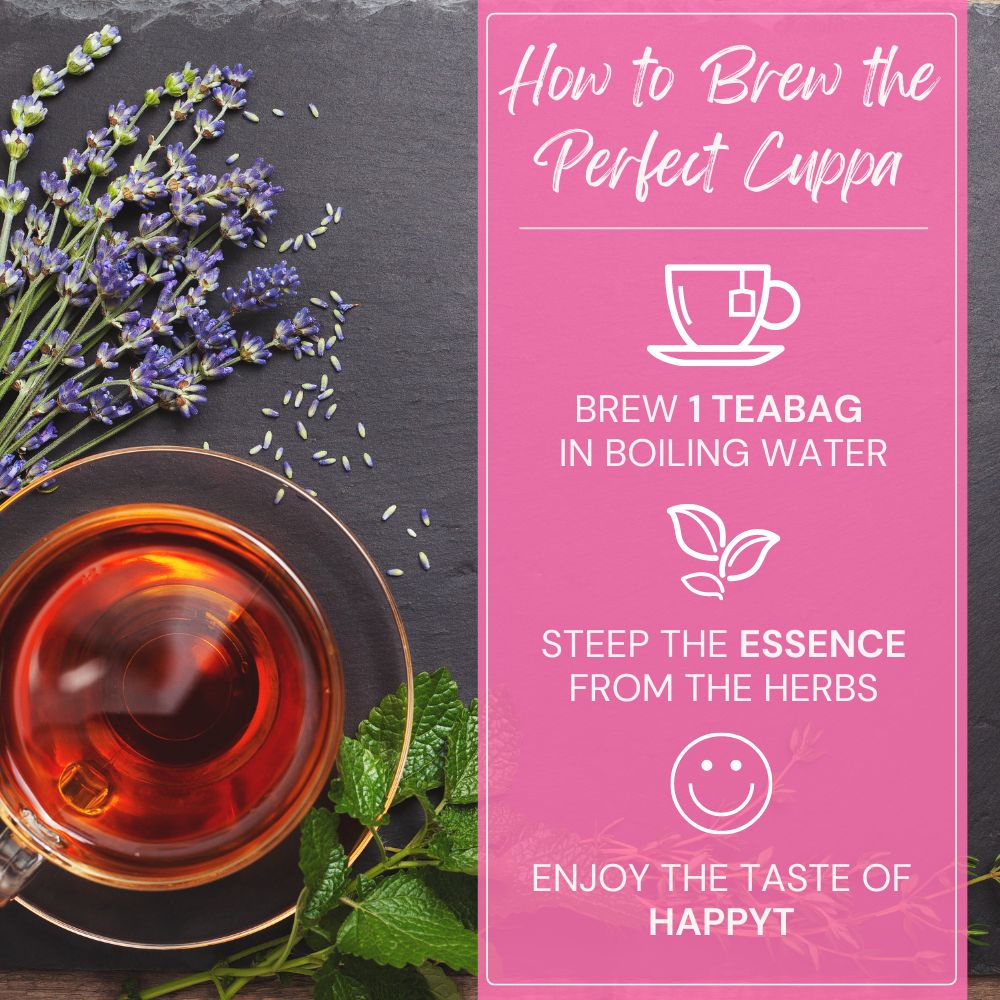 HappyT 舒肝解郁 | Herbal Tea for Mood (20 teabags) | Aura Nutrition