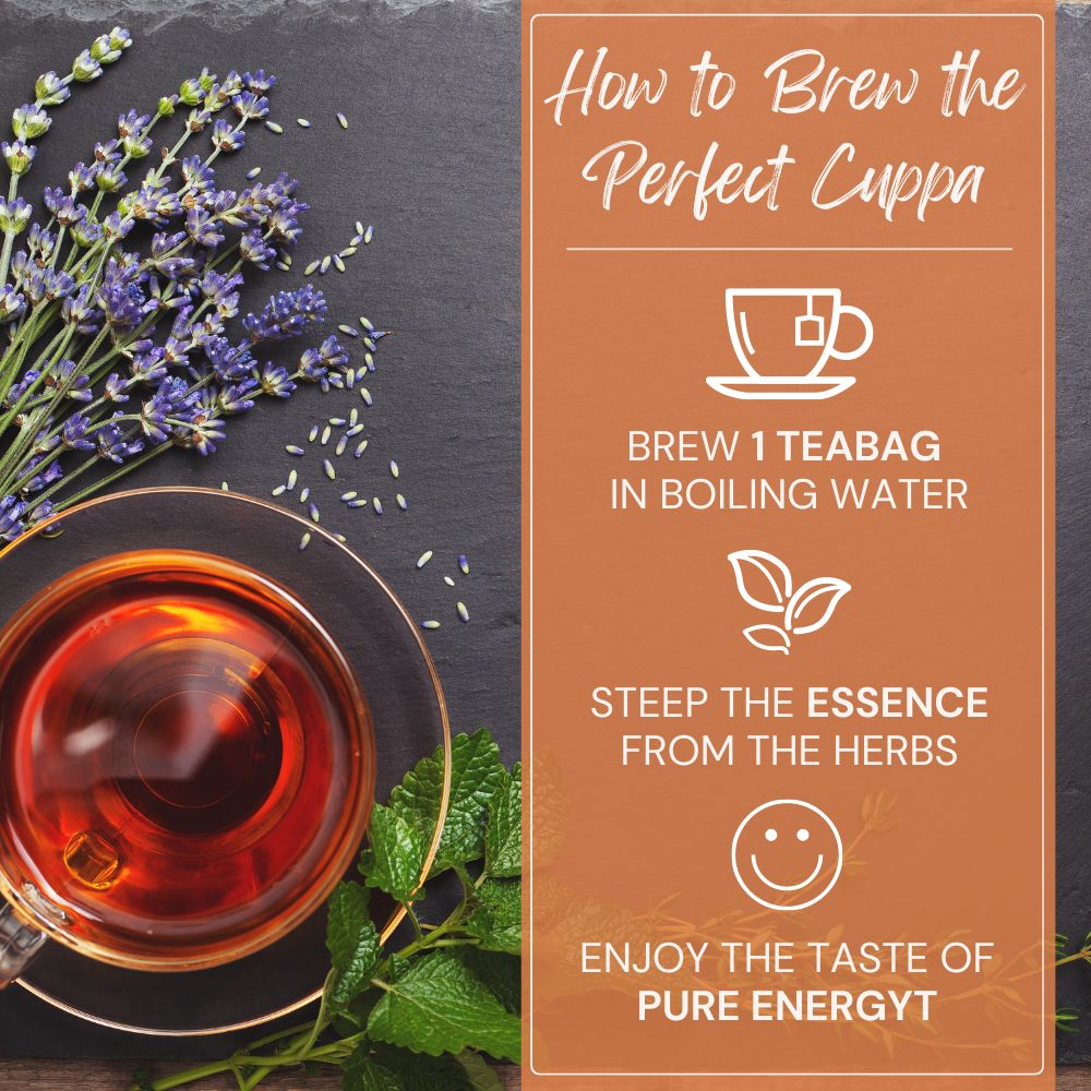 Pure EnergyT 参芪元气 | Herbal Tea for a Natural Boost (20 teabags) | Aura Nutrition