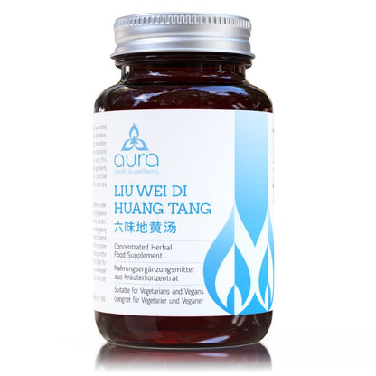 Liu Wei Di Huang Tang 六味地黄丸 (Foxglove Root &amp; Chinese Yam) | Aura Nutrition