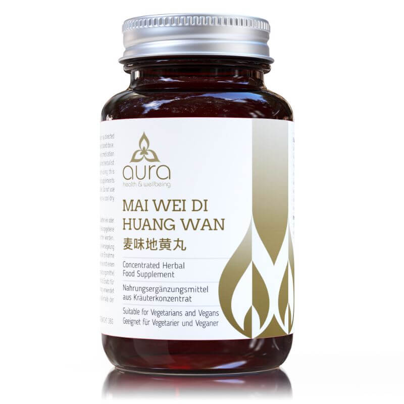 Mai Wei Di Huang Wan 麦味地黄丸 (Rehmannia & Chinese Yam) | Aura Nutrition