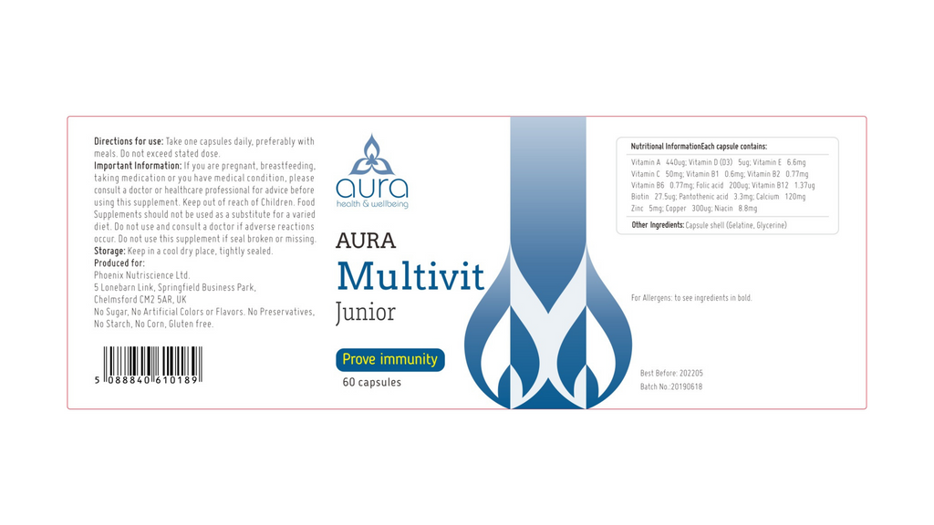 Aura Multvit Junior | Multivitamin exclusively for kids