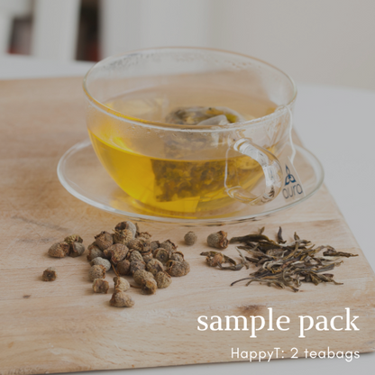 HappyT 舒肝解郁 Sample | Herbal Tea for Mood (2 Tea Bags) | Aura Nutrition
