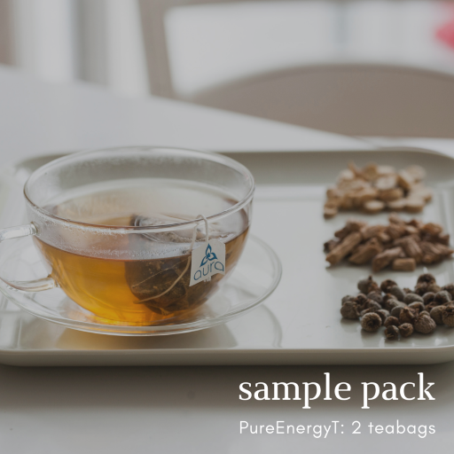 Pure EnergyT 参芪元气 Sample | Herbal Tea for a Natural Boost (2 teabags) | Aura Nutrition